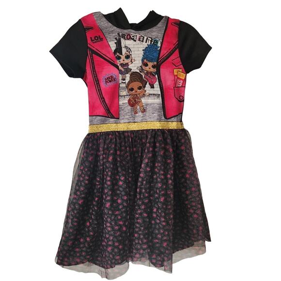 LOL Surprise Other - L.O.L Surprise Girls Hooded Tutu Costume Dress Size Large 10/12
